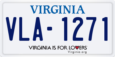 VA license plate VLA1271