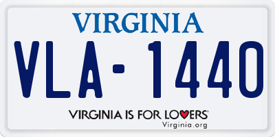 VA license plate VLA1440