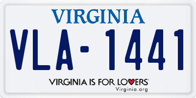 VA license plate VLA1441