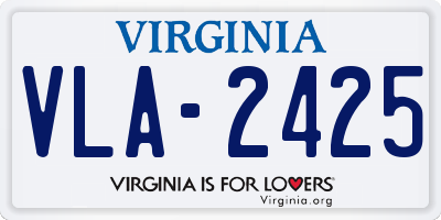 VA license plate VLA2425