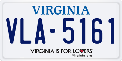 VA license plate VLA5161