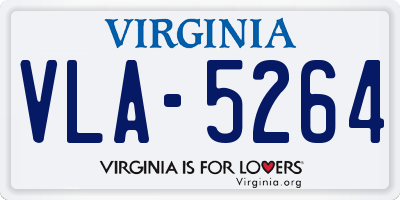 VA license plate VLA5264