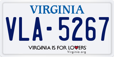 VA license plate VLA5267