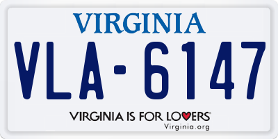 VA license plate VLA6147