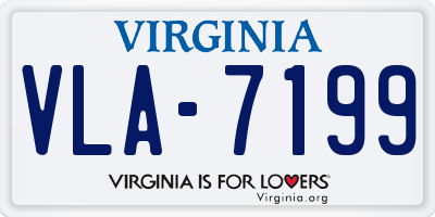 VA license plate VLA7199