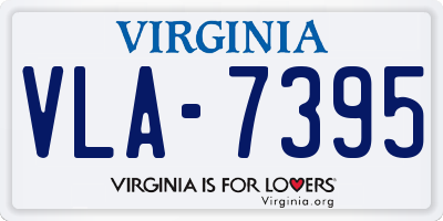 VA license plate VLA7395