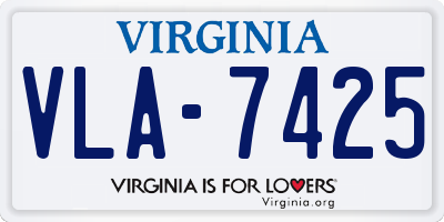 VA license plate VLA7425
