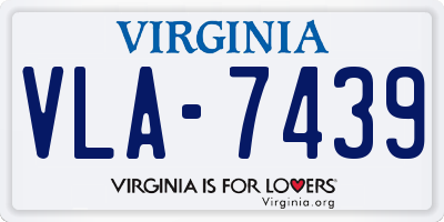 VA license plate VLA7439