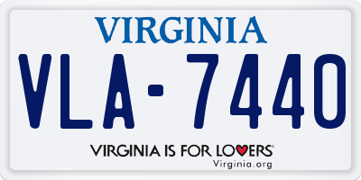 VA license plate VLA7440