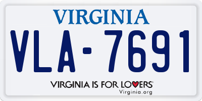 VA license plate VLA7691