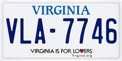 VA license plate VLA7746