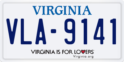 VA license plate VLA9141