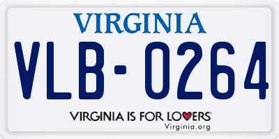 VA license plate VLB0264