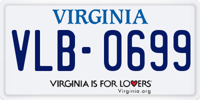 VA license plate VLB0699