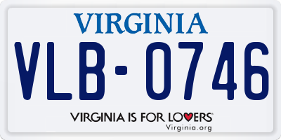 VA license plate VLB0746