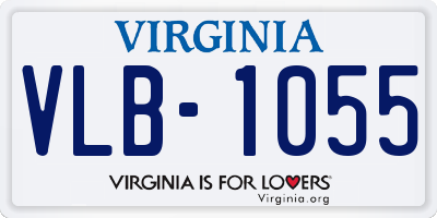 VA license plate VLB1055