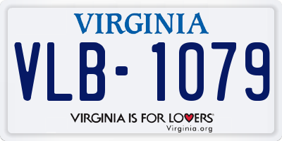 VA license plate VLB1079