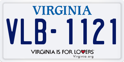 VA license plate VLB1121