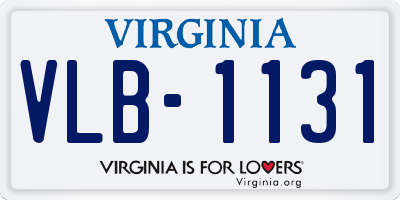 VA license plate VLB1131