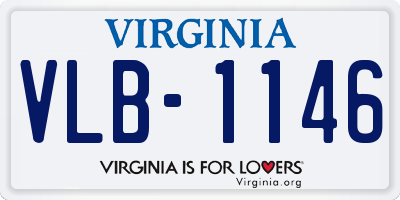 VA license plate VLB1146