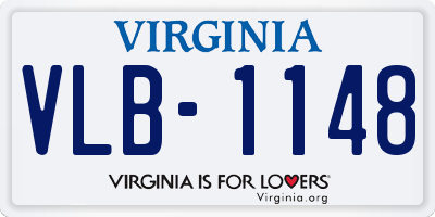 VA license plate VLB1148