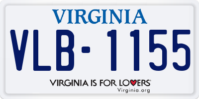 VA license plate VLB1155