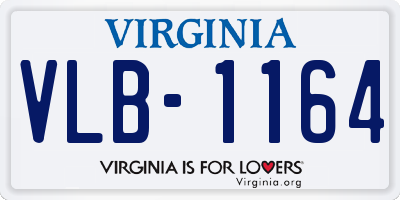 VA license plate VLB1164