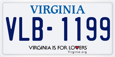 VA license plate VLB1199