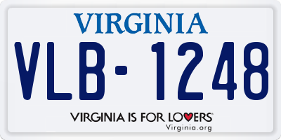 VA license plate VLB1248
