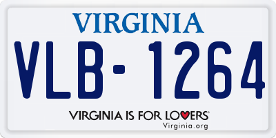 VA license plate VLB1264