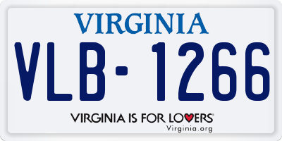 VA license plate VLB1266