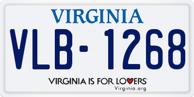 VA license plate VLB1268