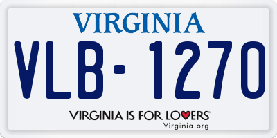 VA license plate VLB1270