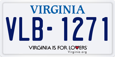 VA license plate VLB1271