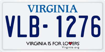 VA license plate VLB1276
