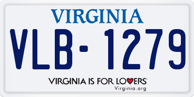 VA license plate VLB1279