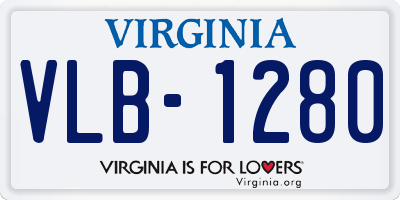 VA license plate VLB1280