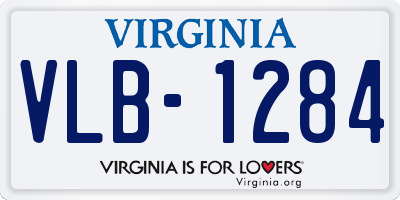 VA license plate VLB1284