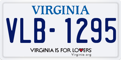 VA license plate VLB1295