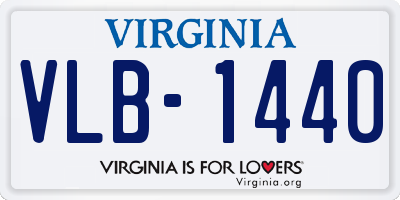 VA license plate VLB1440