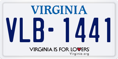 VA license plate VLB1441