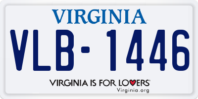 VA license plate VLB1446
