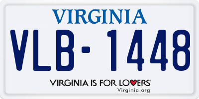 VA license plate VLB1448