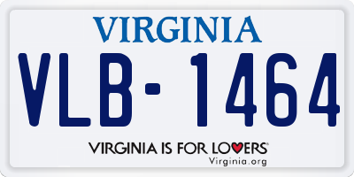 VA license plate VLB1464
