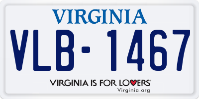 VA license plate VLB1467