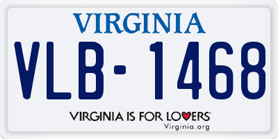 VA license plate VLB1468