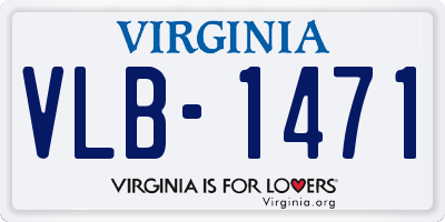 VA license plate VLB1471