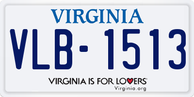 VA license plate VLB1513