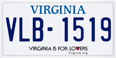 VA license plate VLB1519