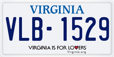 VA license plate VLB1529